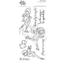 Sweet November Stamps, clear stamp, Skating By