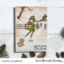 Sweet November Stamps, clear stamp, Skating By