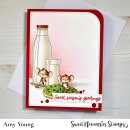 Sweet November Stamps, clear stamp, Milk and Cookies