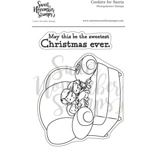 Sweet November Stamps, clear stamp, Cookies for Santa