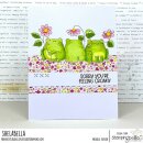 Stamping Bella, Rubber Stamp, FROGGY SENTIMENT SET (includes 7 stamps)