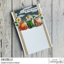 Stamping Bella, Rubber Stamp, FROGS AND FLOWERS