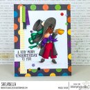 Stamping Bella, Rubber Stamp, TINY TOWNIE WONDERLAND MAD HATTER