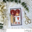 Stamping Bella, Rubber Stamp, TINY TOWNIE WONDERLAND PLAYING CARD GUARD