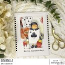 Stamping Bella, Rubber Stamp, TINY TOWNIE WONDERLAND PLAYING CARD PAINTING