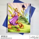 Stamping Bella, Rubber Stamp, UPTOWN GIRL RAPUNZEL
