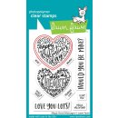 Lawn Fawn, lawn cuts/ Stanzschablone, magic heart messages