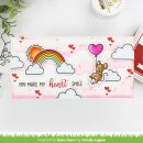 Lawn Fawn, clear stamp, all my heart