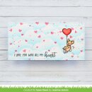 Lawn Fawn, clear stamp, all my heart