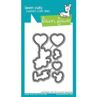 Lawn Fawn, lawn cuts/ Stanzschablone, all my heart