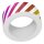 Lawn Fawn, diagonal rainbow stripes foiled washi tape