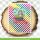 Lawn Fawn, diagonal rainbow stripes foiled washi tape