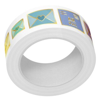 Lawn Fawn, happy mail foiled washi tape