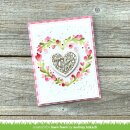 Lawn Fawn, Lawn Clippings, heart wreath stencils
