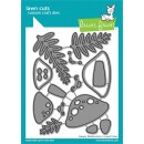 Lawn Fawn, lawn cuts/ Stanzschablone, happy mushrooms