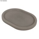 Gie&szlig;form Dekoplatte Oval, 24,5x18x2cm, Rand 1,3cm breit