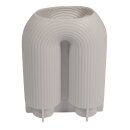 Silikon Gie&szlig;form U-Form Vase geriffelt, 8,5x3,8x10cm, inkl. 2 Reagenzgl&auml;ser
