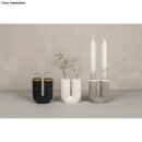 Silikon Gie&szlig;form U-Form Vase geriffelt, 8,5x3,8x10cm, inkl. 2 Reagenzgl&auml;ser