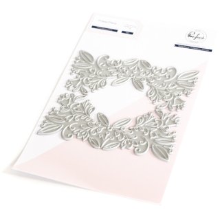 Pinkfresh Studio, press plate, Floral Square Frame