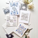 Pinkfresh Studio, press plate, Floral Square Frame