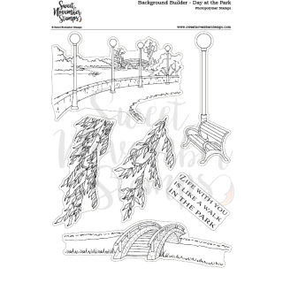Sweet November Stamps, clear stamp, Background Builder:...