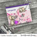 Sweet November Stamps, clear stamp, Tiny Hearts *Limited Edition*
