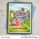 Sweet November Stamps, clear stamp, Tiny Hearts *Limited Edition*
