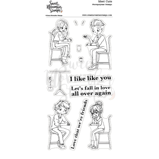 Sweet November Stamps, clear stamp, Meet Cute