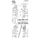 Sweet November Stamps, clear stamp, Meet Cute