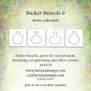 Lavinia Stamps, Sticker Stencils, Bottle Collection