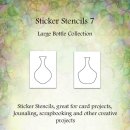 Lavinia Stamps, Sticker Stencils, Large Bottle Collection