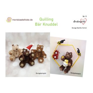 Anleitung: 3D Quilling Bär Knuddel