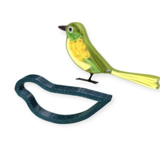 Hanne Olesen: Quilling Tool, Vogel 4,3 cm /...