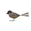 Hanne Olesen: Quilling Tool, Vogel 4,3 cm / Bl&uuml;tenbl&auml;tter