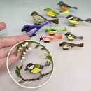 Hanne Olesen: Quilling Tool, Vogel 2,8 cm / Bl&uuml;tenbl&auml;tter