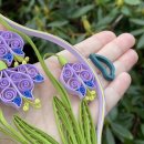 Hanne Olesen: Quilling Tool, Vogel 2,8 cm / Bl&uuml;tenbl&auml;tter