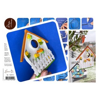 Hanne Olesen, Quilling Anleitung - Quilling Vogelhaus