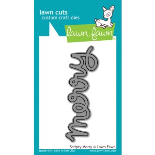 Lawn Fawn, lawn cuts/ Stanzschablone, scripty merry
