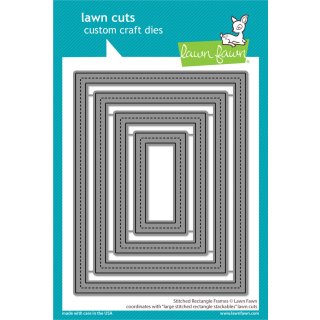 Lawn Fawn, lawn cuts/ Stanzschablone, stitched rectangle...