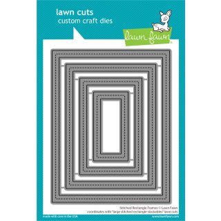 Lawn Fawn, lawn cuts/ Stanzschablone, stitched rectangle frames