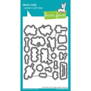 Lawn Fawn, lawn cuts/ Stanzschablone, veggie happy