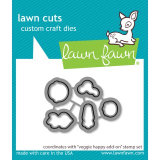 Lawn Fawn, lawn cuts/ Stanzschablone, veggie happy add-on