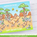 Lawn Fawn, clear stamp, kanga-rrific