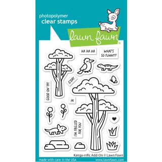 Lawn Fawn, clear stamp, kanga-rrific add-on