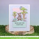 Lawn Fawn, clear stamp, kanga-rrific baby sentiment add-on