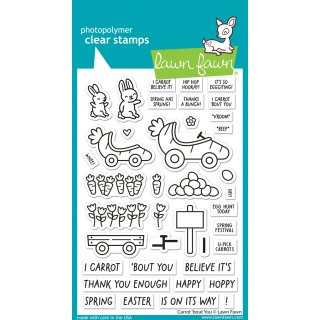 Lawn Fawn, clear stamp, carrot bout you
