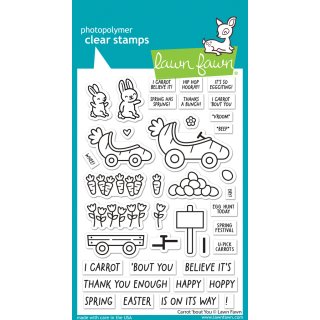 Lawn Fawn, clear stamp, carrot bout you