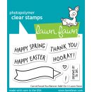 Lawn Fawn, clear stamp, carrot bout you banner add-on