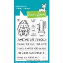 Lawn Fawn, clear stamp, sometimes life is prickly