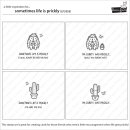 Lawn Fawn, clear stamp, sometimes life is prickly